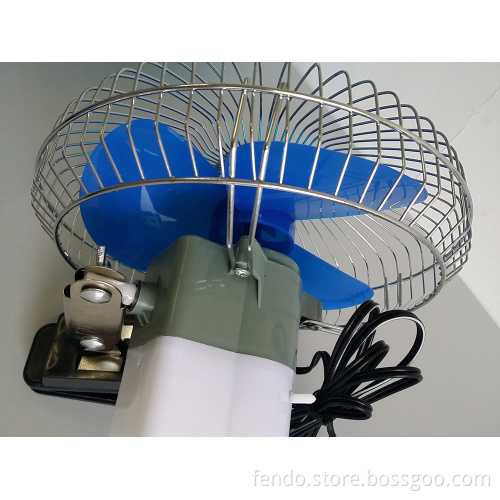 8 Inch Metal Portable Car Cooling Air Fan - Cigarette Plug